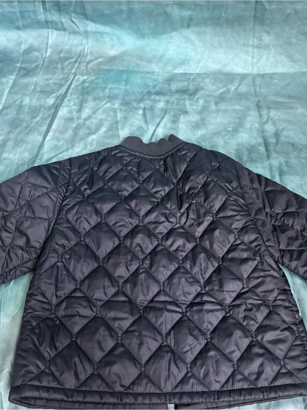 Ralph Lauren Navy Quilted Puffer Jacket with Embroidered Pony